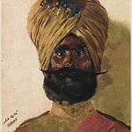 World war 1 Sikh soldier - Artist unknown.