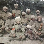 Rare colour picture of Sikh soldiers at Pas de Calais, 1915. I may be mistaken as the colouring may have been added after the image was taken. I am no expert on photography. Were colour cameras available in WW1?