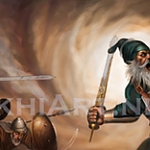 Baba Deep Singh ji 
prints- www.sikhiart.com

Fought till the end... and then some more!