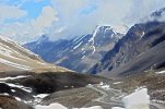 Snow fall on road Sarchu Tanglamg la Road 3.jpg