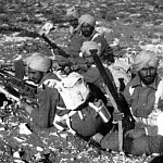 Jawans of the 4th Indian Division, right after Operation Crusader. These Jawans were virtually the only fresh troops available to the Allies, in the advance towards the capture of the Libyan port of Derna in December 1941.