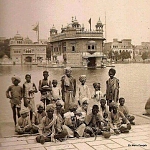 A rare photograph of Darbar Sahib, Amritsar...