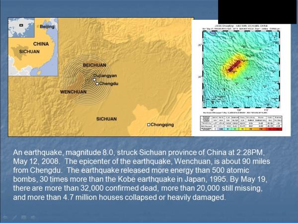 Earthquake in China 1