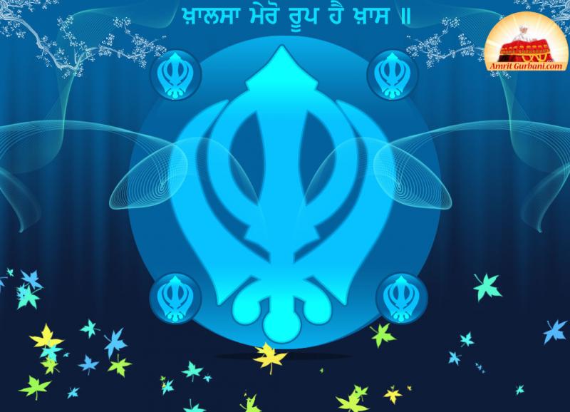 Khanda Wallpaper Get more free sikhi and waheguru wallpapers only at www.amritgurbani.com