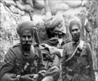 Sikhs in the trenches of
Gallipoli in 1914.