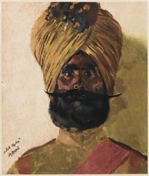 World war 1 Sikh soldier - Artist unknown.